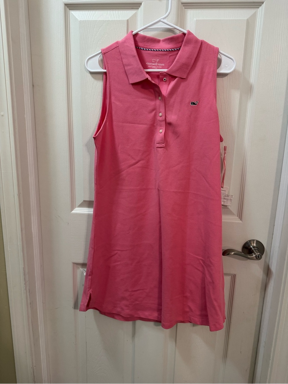 Vineyard Vines Sleeveless Pink Pique Polo T-shirt Dress Size small - Picture 4 of 11